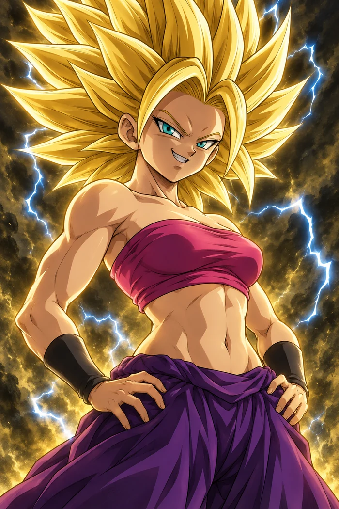 Original fan illustration of Caulifla