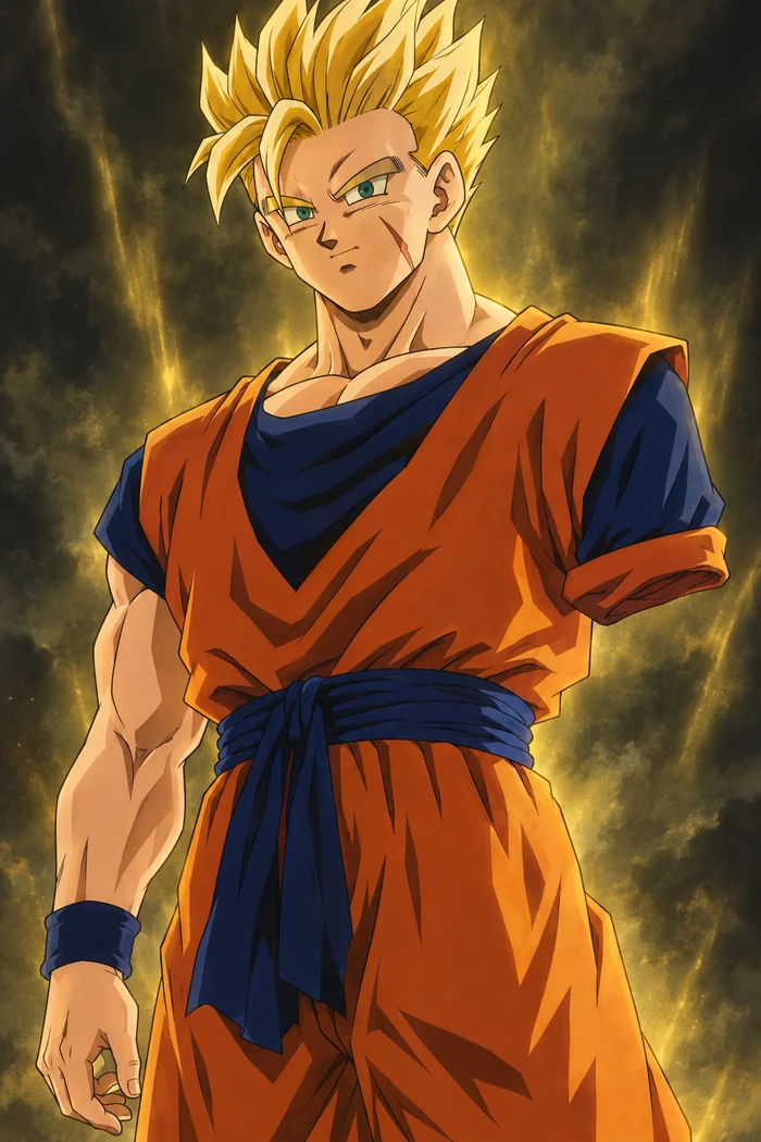 Original fan illustration of Future Gohan
