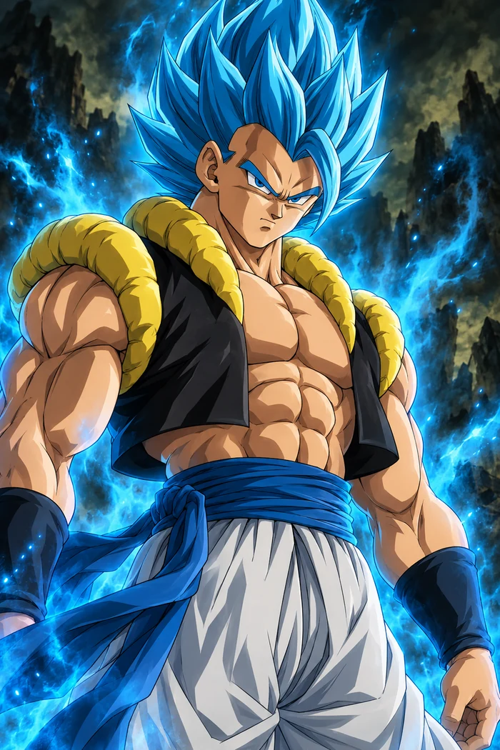 Original fan illustration of Gogeta · Super