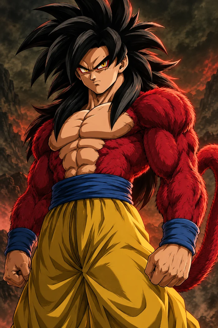 Original fan illustration of Goku · GT