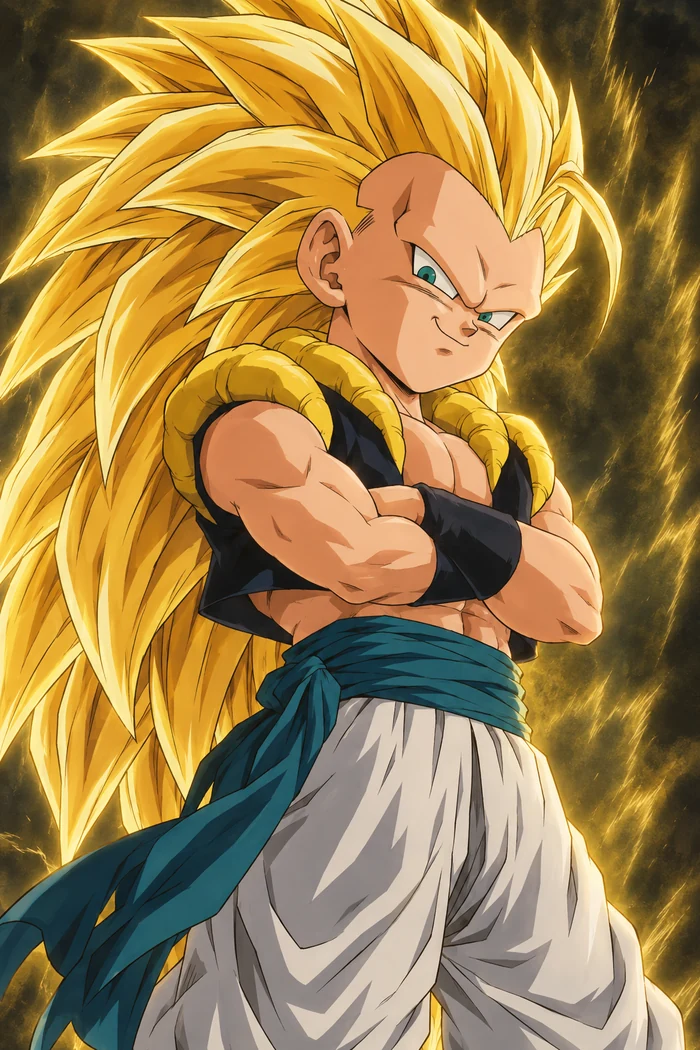 Original fan illustration of Gotenks