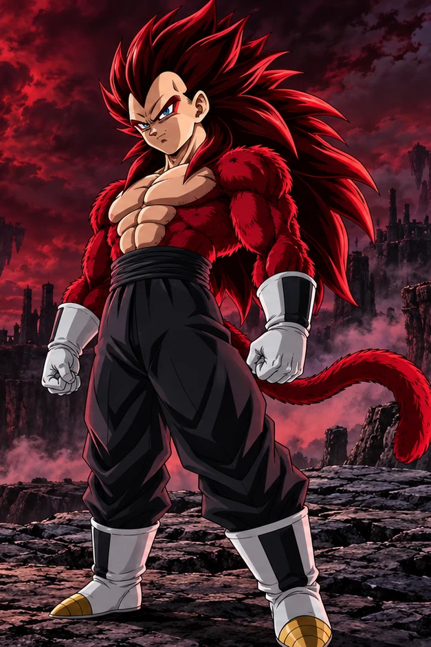 Original fan illustration of Vegeta: Xeno